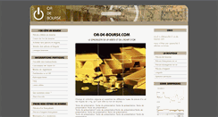 Desktop Screenshot of cours.or-de-bourse.com